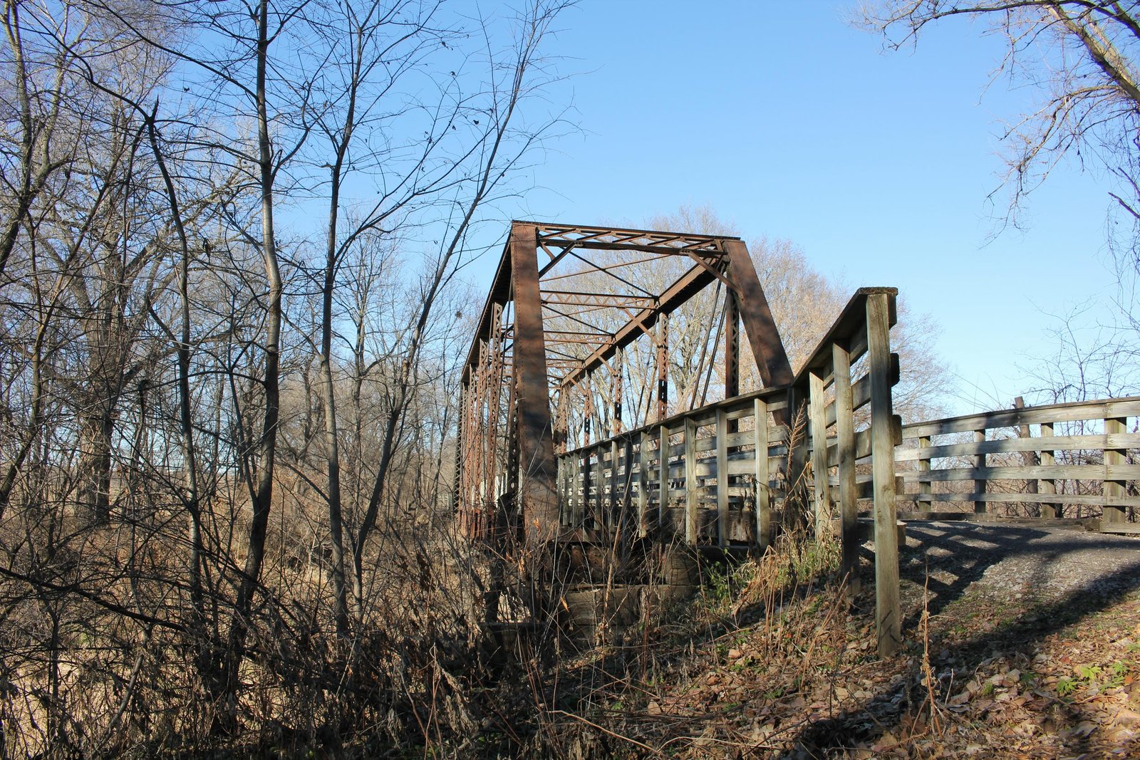 Looking north